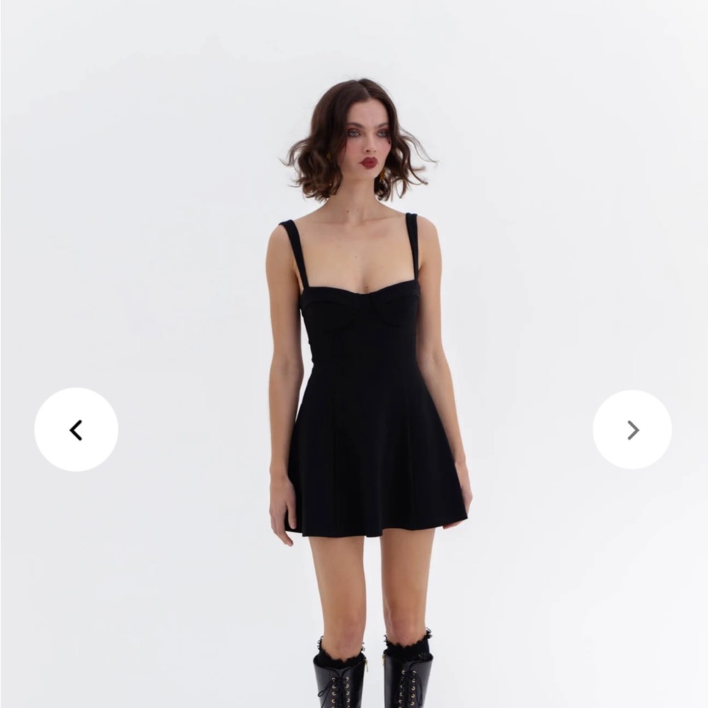 Selkie Caviar Chateau Black Mini Dress